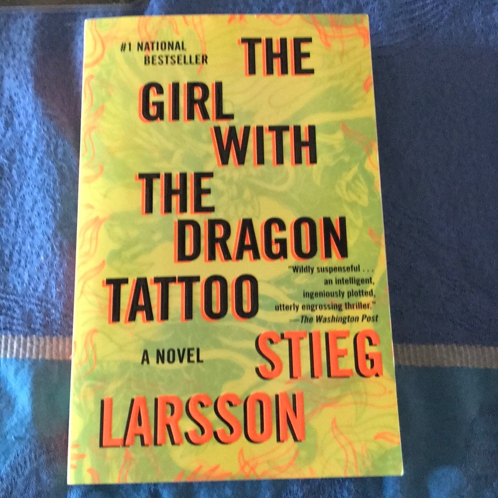 Book “The Girl with the Dragon Tattoo”,